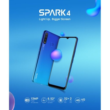 Tecno Spark 4 (KC8) 6.52